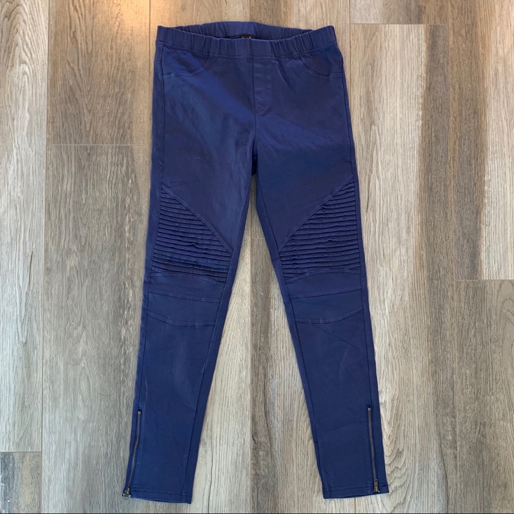 Brand new blue moto leggings
